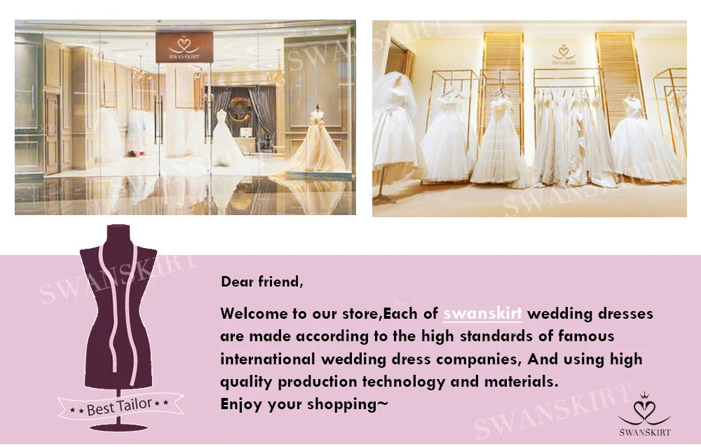 Luxury Sleeveless Wedding Dress Civil Sweetheart A-Line Plus Size Princess Bride Gown SwanSarah P650 Custom Vestido De Novia