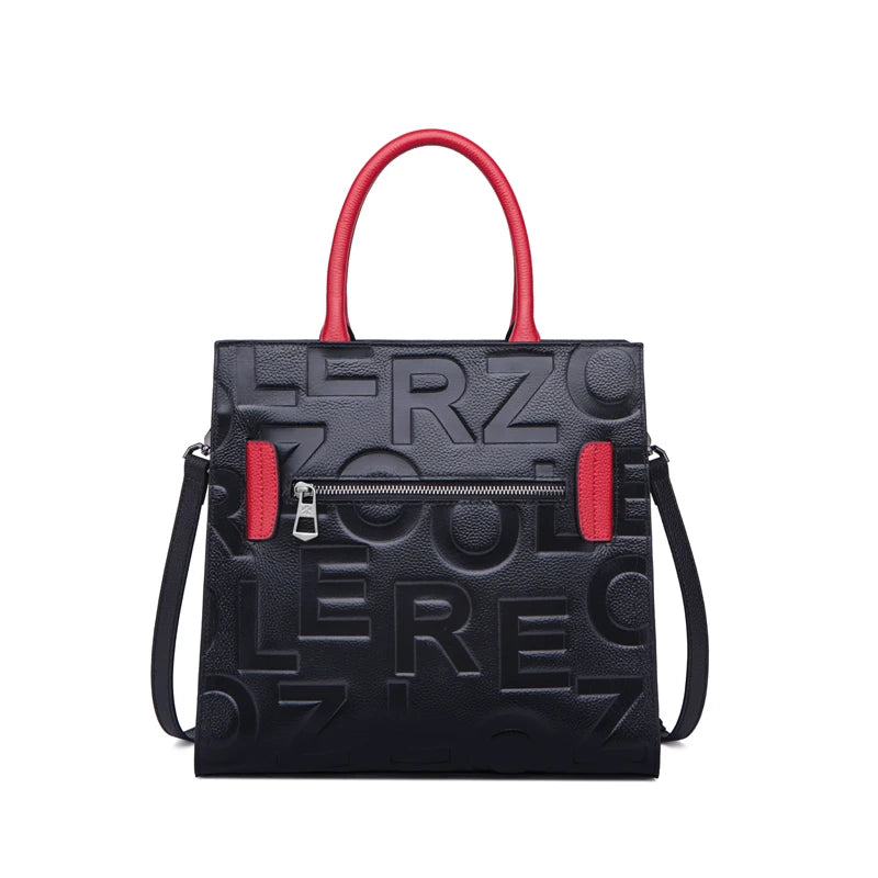 ZOOLER Woman Handmade 100% Real leather Handbag Genuine leather Cowskin Women shoulder Bags Shopping  Tote Bags In Stock #WP3960