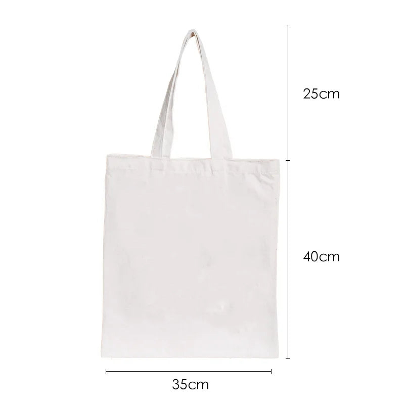 Dancing Skeleton Pattern Canvas Shoulder Bag Unisex Pumpkin Ghost Drinking Coffee Pattern Handbag Funny Halloween Women Tote Bag