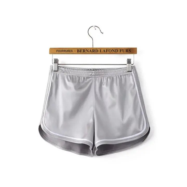 New 2024 Women Shorts Summer Silk Slim Beach Casual White Egde Shorts Hot
