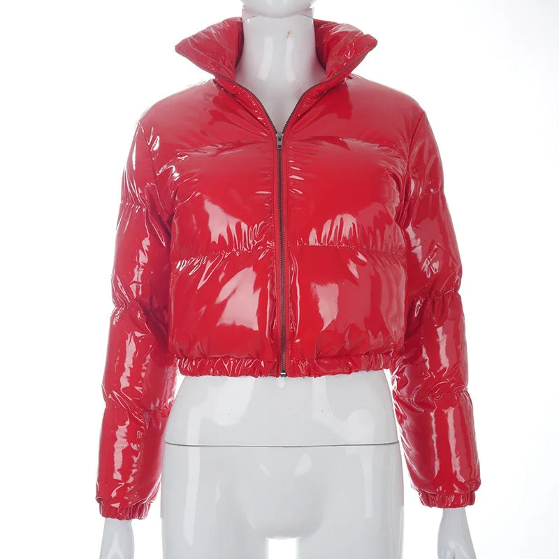 Winter Down Jacket Women 2025 White Color Cropped Puffer Jacket Parka Outwear Thick Bubble Coat Fashion Streetwear Plus Size