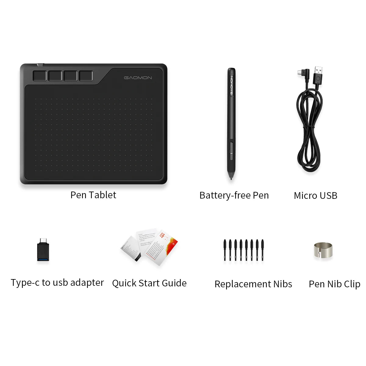 GAOMON S620 Portable Graphics Tablet 6.5x4 Inch Writing Board for Android Easy Connection Small Lightweight for Outdoor Drawing