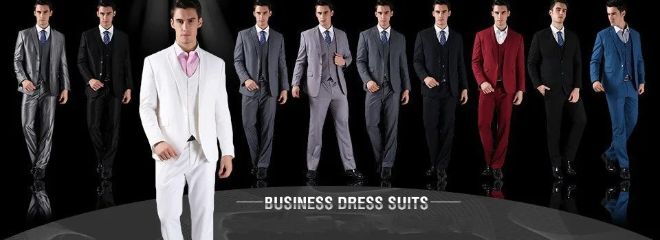 Double Breasted Men Suits Wedding Formal Party Groom Tuxedo Banquet Man Sets 2 Pieces Peaked Lapel Jacket with Pants Customized
