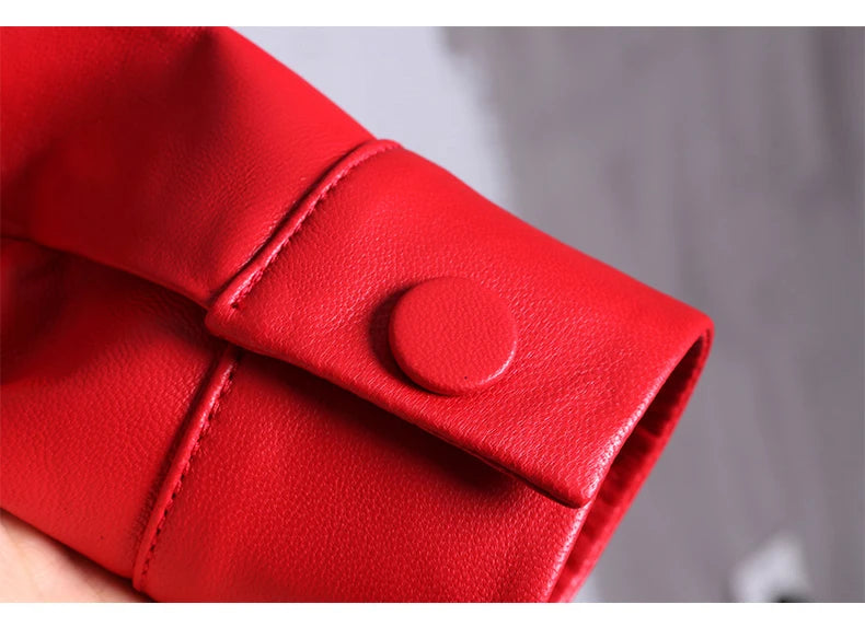 Nerazzurri High Quality Red Black Maxi Pu Leather Trench Coat for Women Extra Long Skirted Elegant Overcoat Fashion 5xl 6xl 7xl