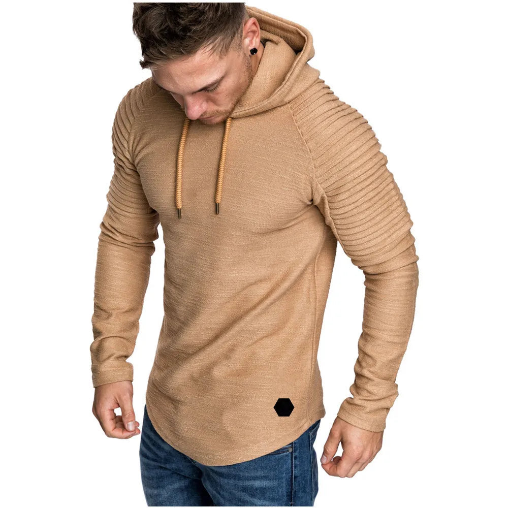 MRMT 2026 Brand New Hooded Sweatshirts Raglan Fringe Folds Long Sleeve Men Hoody Pullovers Clothing Man Hoodies Sweatshirts