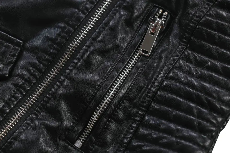 2026 Hot Fashion Women New Winter Warm Faux Leather Jackets with Fur Collar Belt Ladies Thick Black Moto & Biker Outerwear Coats