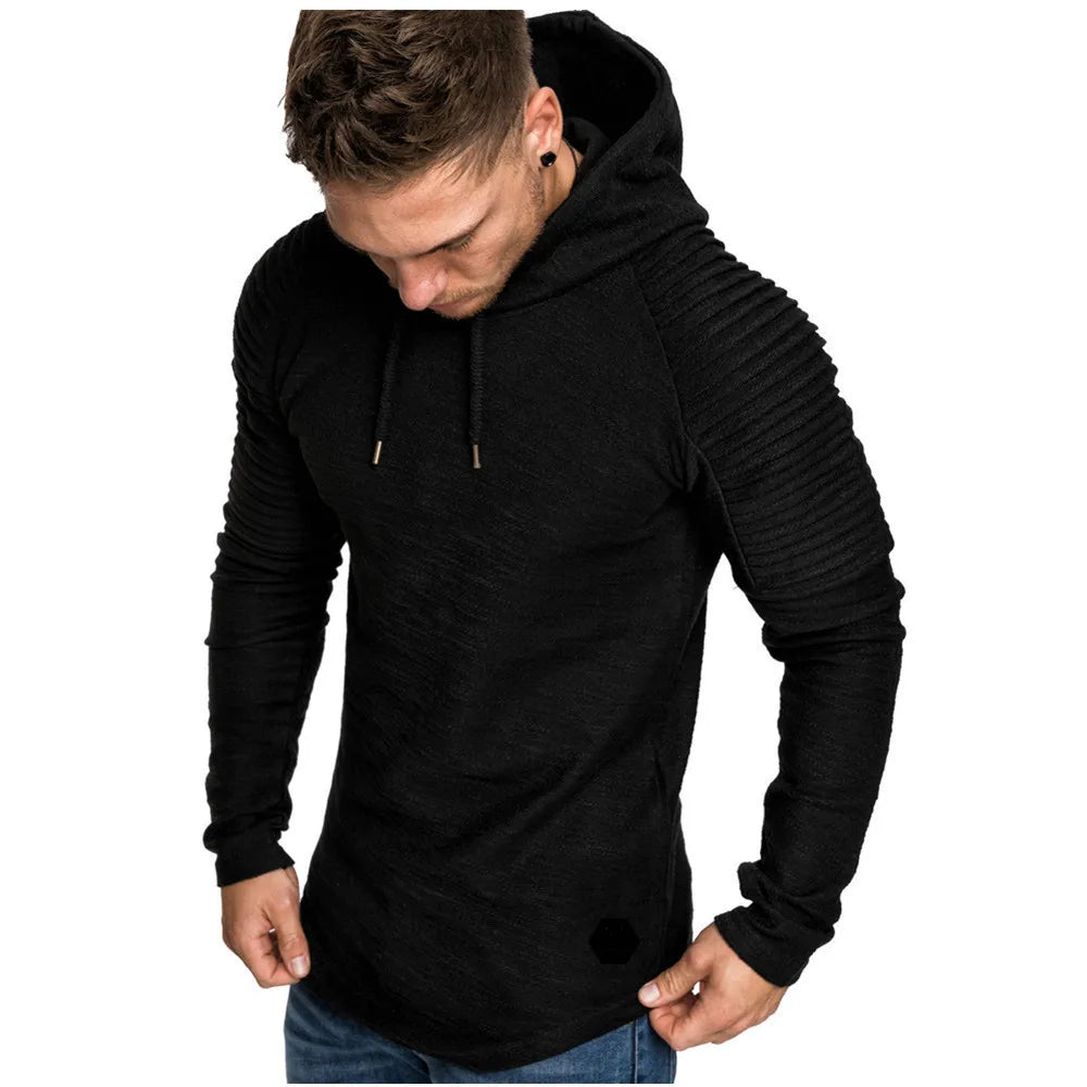 MRMT 2026 Brand New Hooded Sweatshirts Raglan Fringe Folds Long Sleeve Men Hoody Pullovers Clothing Man Hoodies Sweatshirts