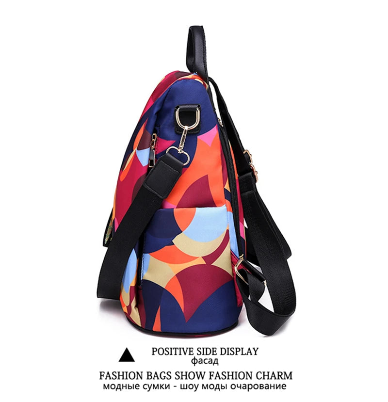 NEW Fashion Anti Theft Women Backpack Durable Fabric Oxford School Bag Pretty Style Girls School Backpack Female Travel Backpack