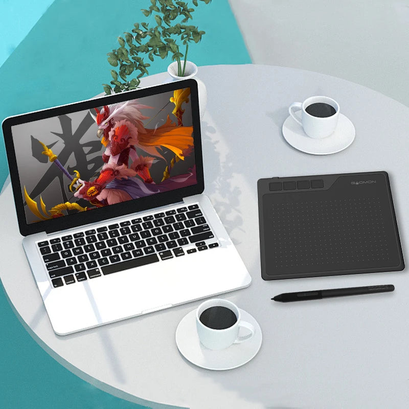 GAOMON S620 6.5x4 Inch Digital Graphic Tablet for Drawing Painting Game OSU, 8192 Level Pen Tablet Support Android Windows MacOS