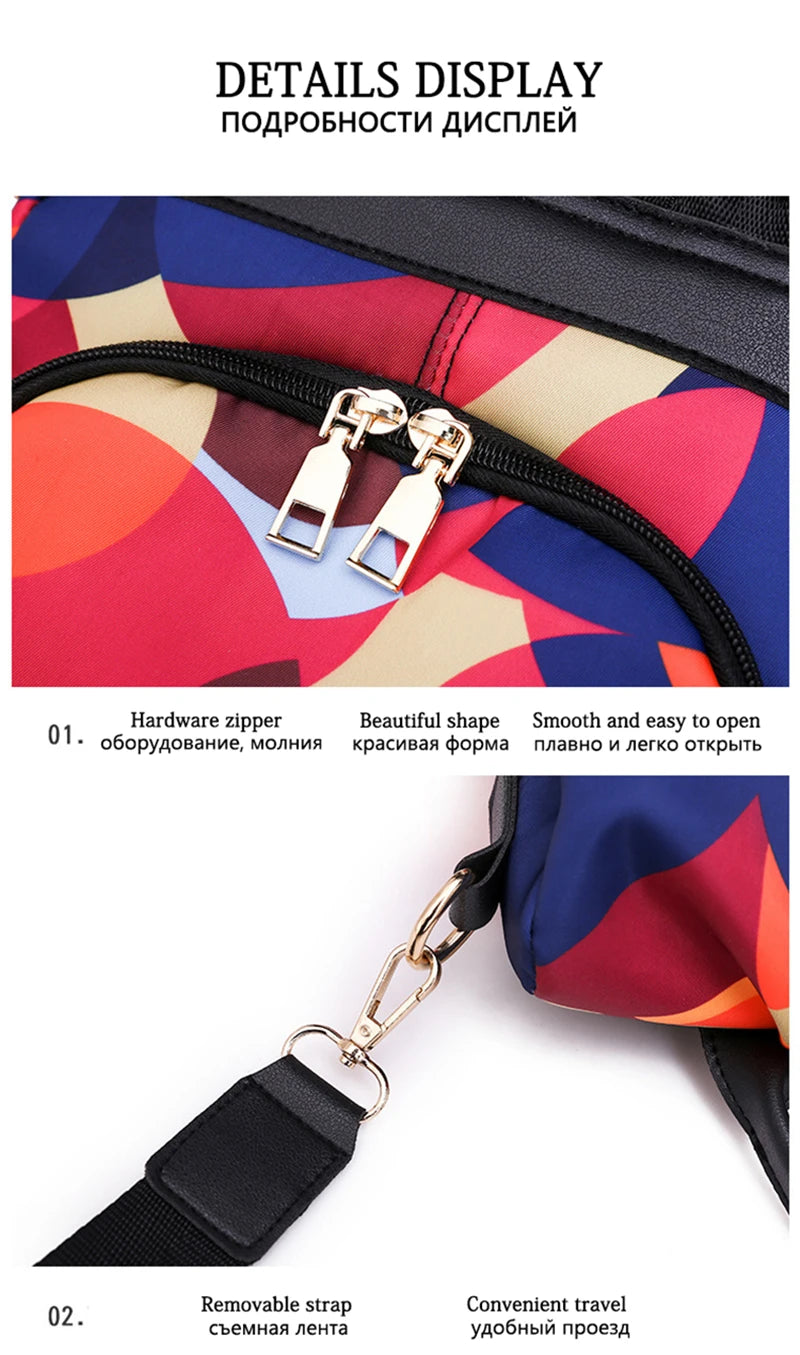 NEW Fashion Anti Theft Women Backpack Durable Fabric Oxford School Bag Pretty Style Girls School Backpack Female Travel Backpack