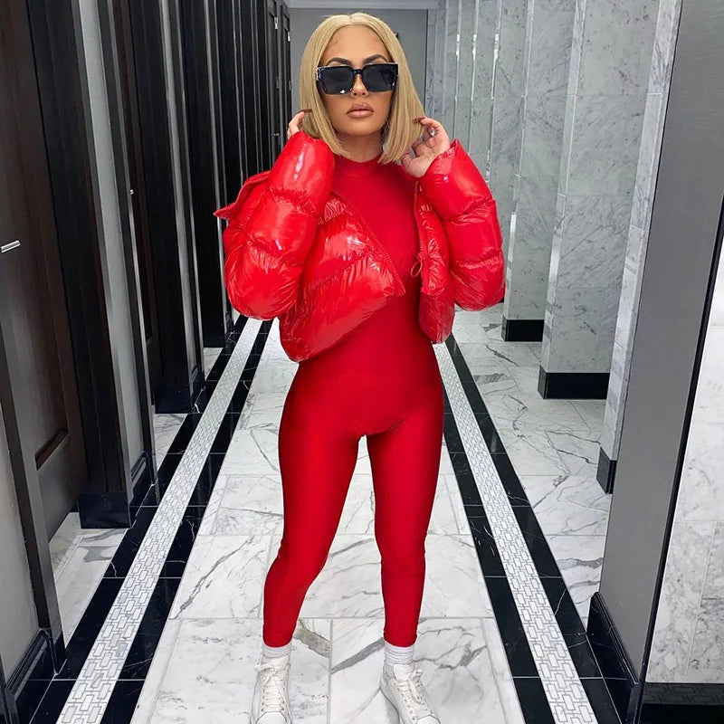 Winter Down Jacket Women 2025 White Color Cropped Puffer Jacket Parka Outwear Thick Bubble Coat Fashion Streetwear Plus Size