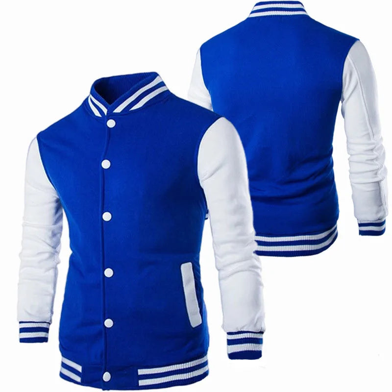 Hoodies Men Baseball Jacket Men Fashion Design Wine Red Mens Slim Fit College Varsity Jacket Men Harajuku Boy Sweatshirt