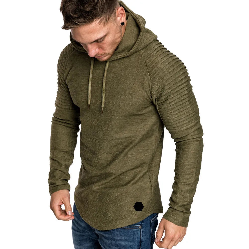 MRMT 2026 Brand New Hooded Sweatshirts Raglan Fringe Folds Long Sleeve Men Hoody Pullovers Clothing Man Hoodies Sweatshirts