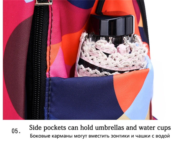 NEW Fashion Anti Theft Women Backpack Durable Fabric Oxford School Bag Pretty Style Girls School Backpack Female Travel Backpack
