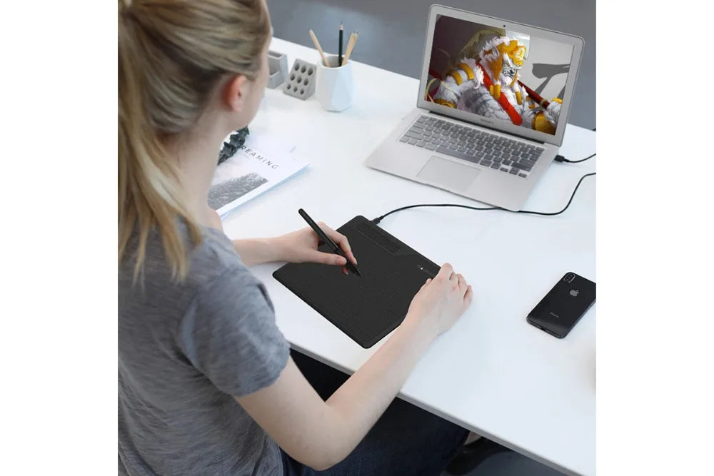 GAOMON S620 Portable Graphics Tablet 6.5x4 Inch Writing Board for Android Easy Connection Small Lightweight for Outdoor Drawing