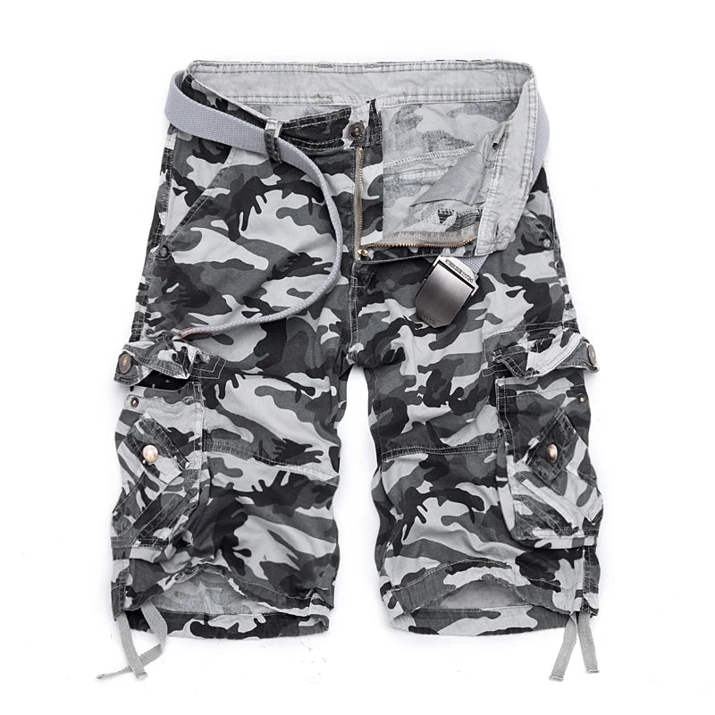 Casual Shorts Mens Camouflage Mens Cargo Shorts Outwear Summer Hot Sale Quality Cotton Brand Clothing Male Sweatpants Military