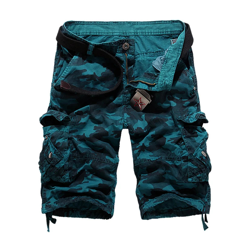 Casual Shorts Mens Camouflage Mens Cargo Shorts Outwear Summer Hot Sale Quality Cotton Brand Clothing Male Sweatpants Military