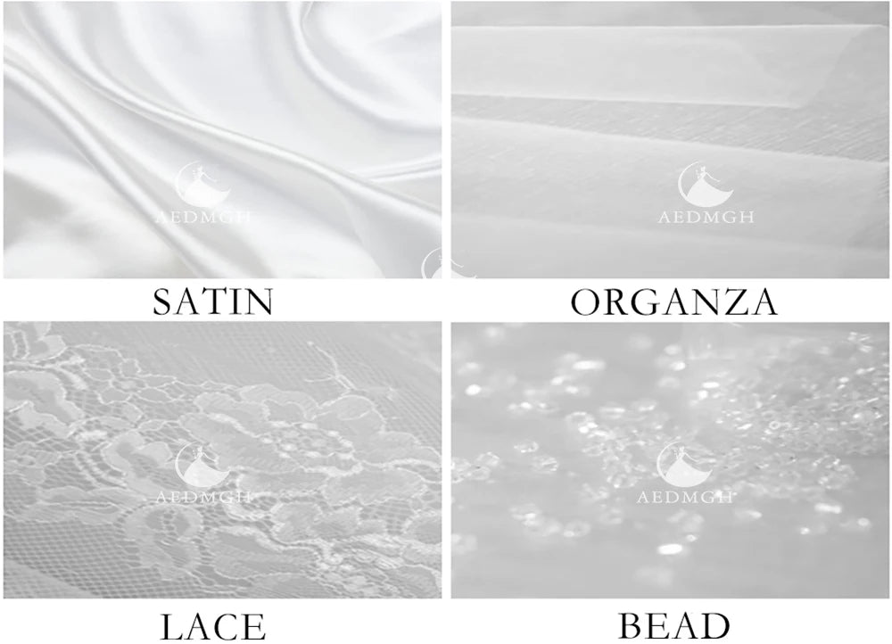 Aedmgh Ball Gown Royal Wedding Dresses For Women Scalloped Vestido De Novia Lace Appliques Matte Satin Custom Made Bridal Gowns