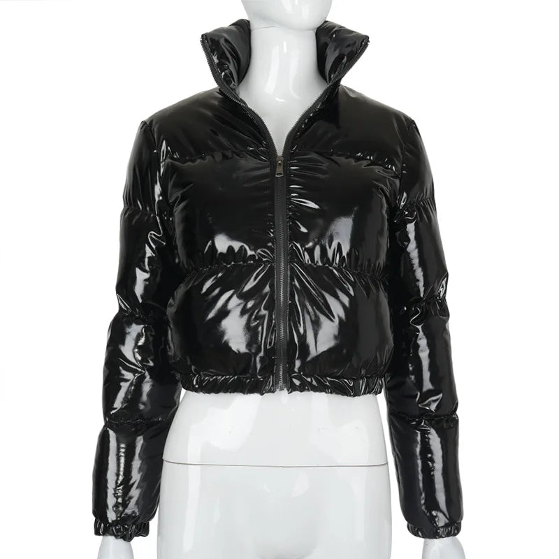Winter Down Jacket Women 2025 White Color Cropped Puffer Jacket Parka Outwear Thick Bubble Coat Fashion Streetwear Plus Size
