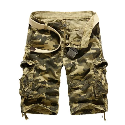 Casual Shorts Mens Camouflage Mens Cargo Shorts Outwear Summer Hot Sale Quality Cotton Brand Clothing Male Sweatpants Military