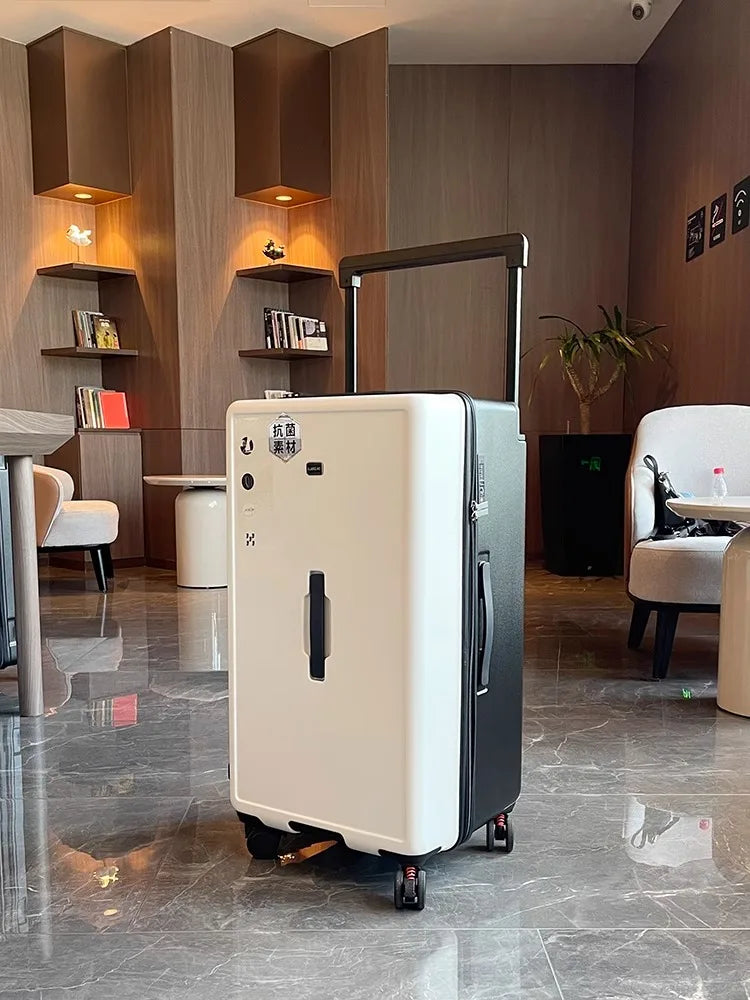 Large Capacity Wide Handle Suitcase Five Wheels Explosion Proof PC Luggage with Brake Spinner Wheels Trolley Case 22/28/36 Inch
