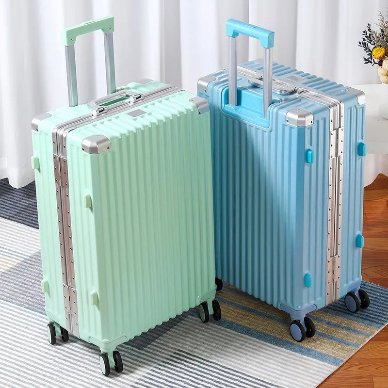 Carrier 28-inch Large-Capacity Suitcase Aluminum Frame Thickened Trolley Case Business Luggage Combination TSA Lock
