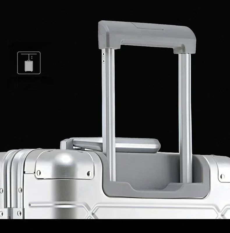 A Luxurious 29-inch Aluminum-magnesium Alloy Suitcase/bag, Perfect for Students, with Ample Space. Ships From The EU.