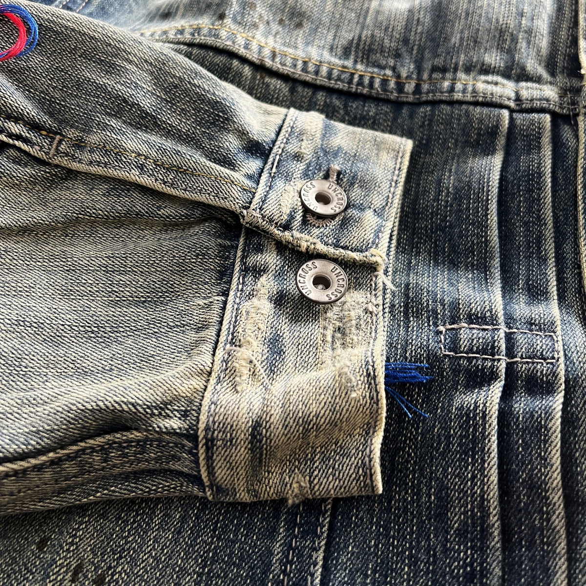 Vintage Washed Denim Jacket Loose Fit Short CleanFit Men's Jeans Coat Casual Style Button Closure Long Sleeve Cotton Jacket