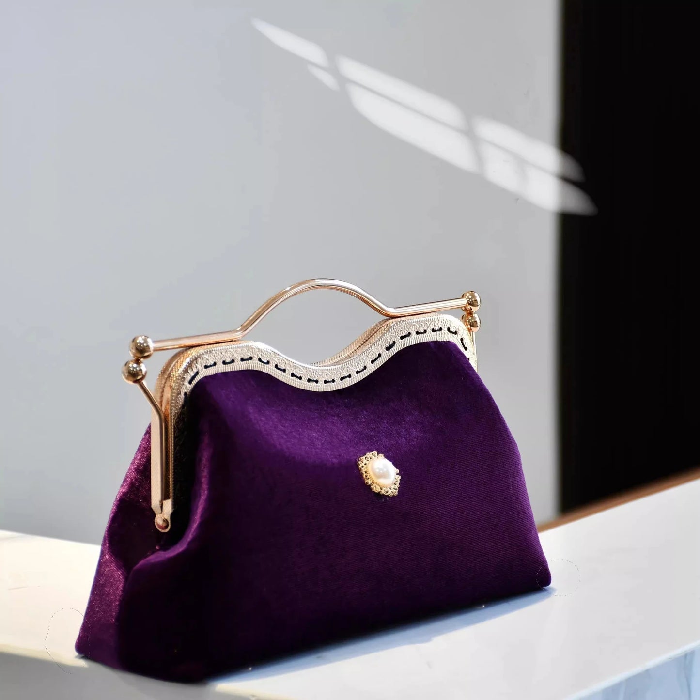 Classic Vintage Mother Gift Bag Bags Bead Top Handle Shell Clutch Bags Women's Handbags Bag Fringe Bags Chain Strap Bags