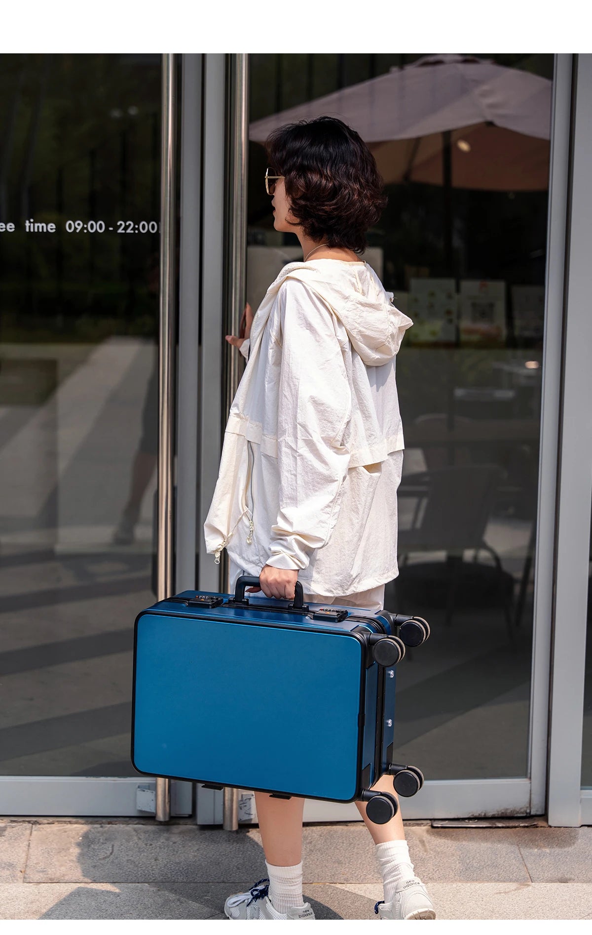 Gilding Aluminum Frame Suitcase Thickened PC Multifunctional 20 inch Boarding box Morandi Color Series 24/ 26 inch Trolley Case