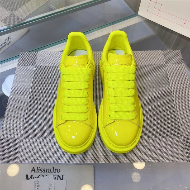 Sneakers Casual Men Designer Board Shoes Fashion Patent Leather/Denim Breathable Increased Internal Flat Platform Punk Shoes