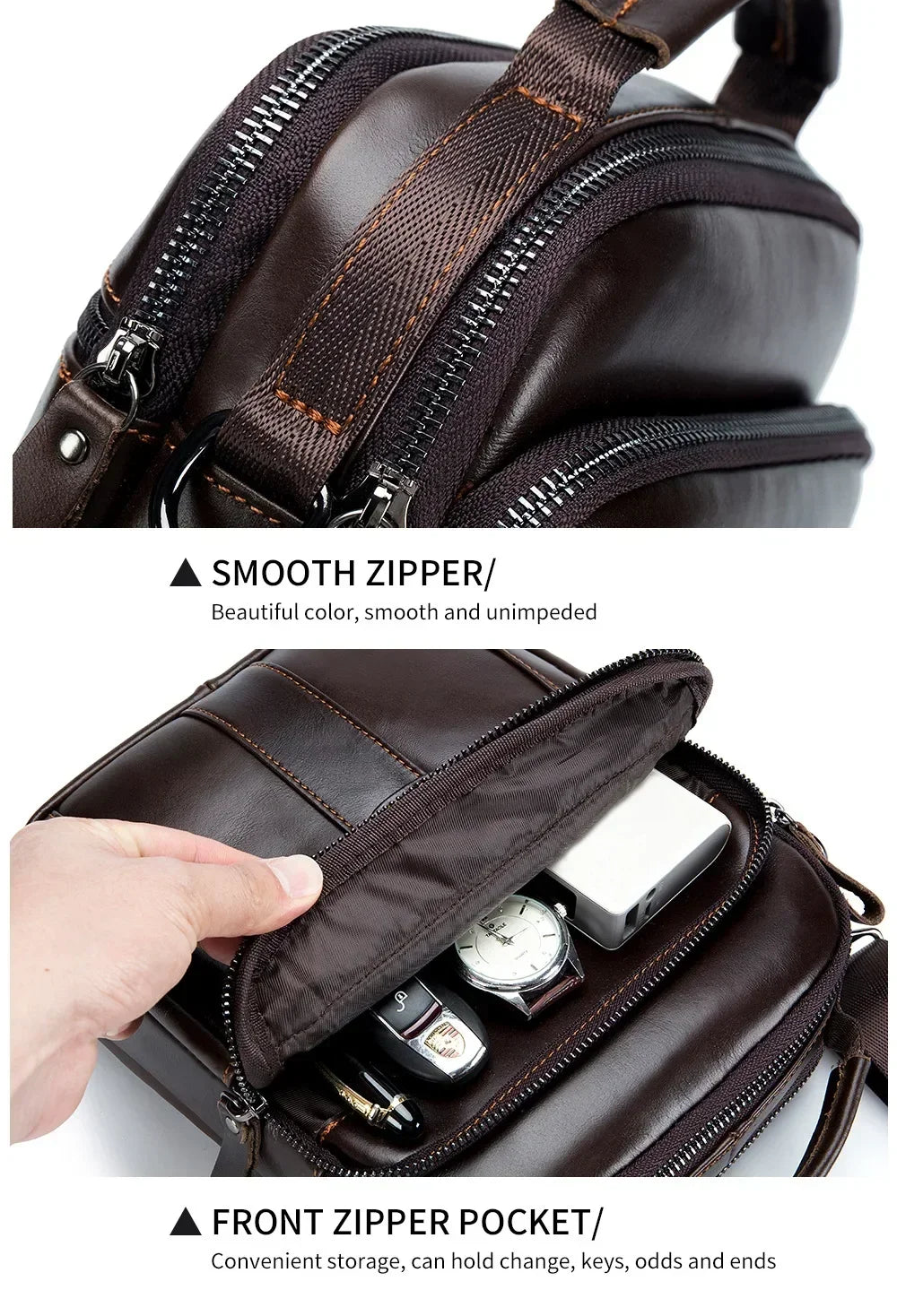 New Handbag Men's Bag Genuine Leather Shoulder Bag Husband luxury design messenger bag crossbody bags for men