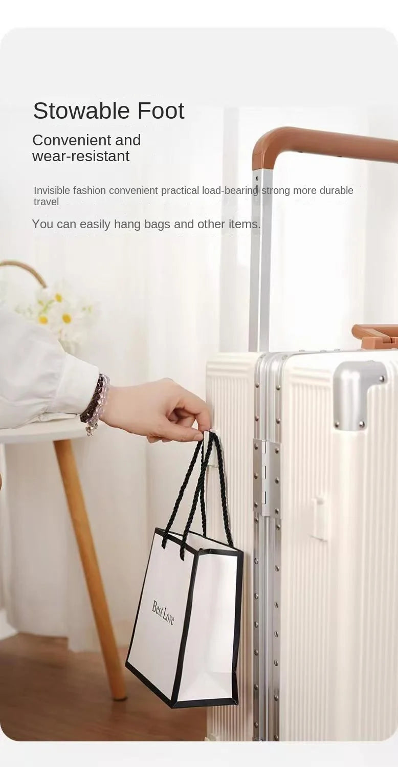 2025 New Wide Trolley Case Luggage Large Capacity 20/24/26 inch Plus Aluminium Frame ABS+PC Luggage Cabin Boarding Suitcase