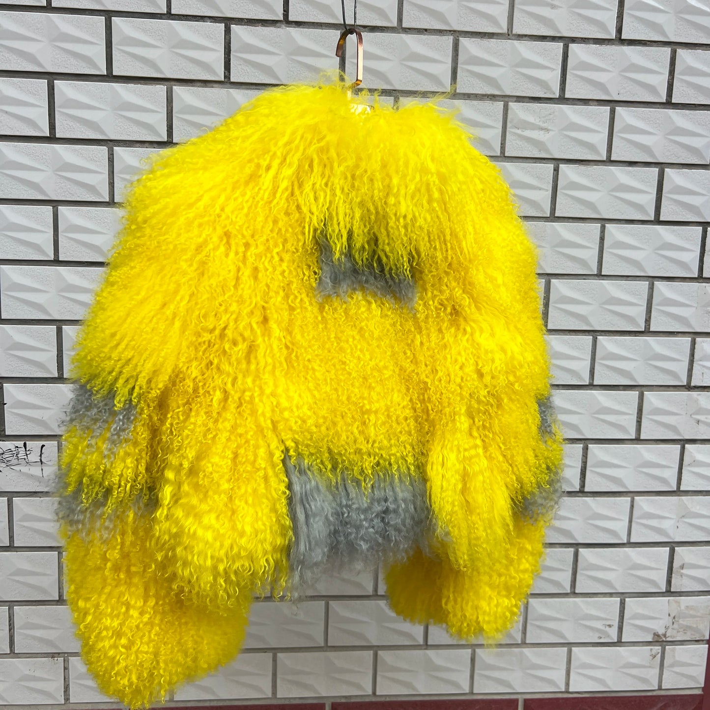 Aulande New Women Winter 100% Real Fur Mongolian Sheepskin Coats Short  40 CM Standing Coller Fashion High Quality Sheep Jacket