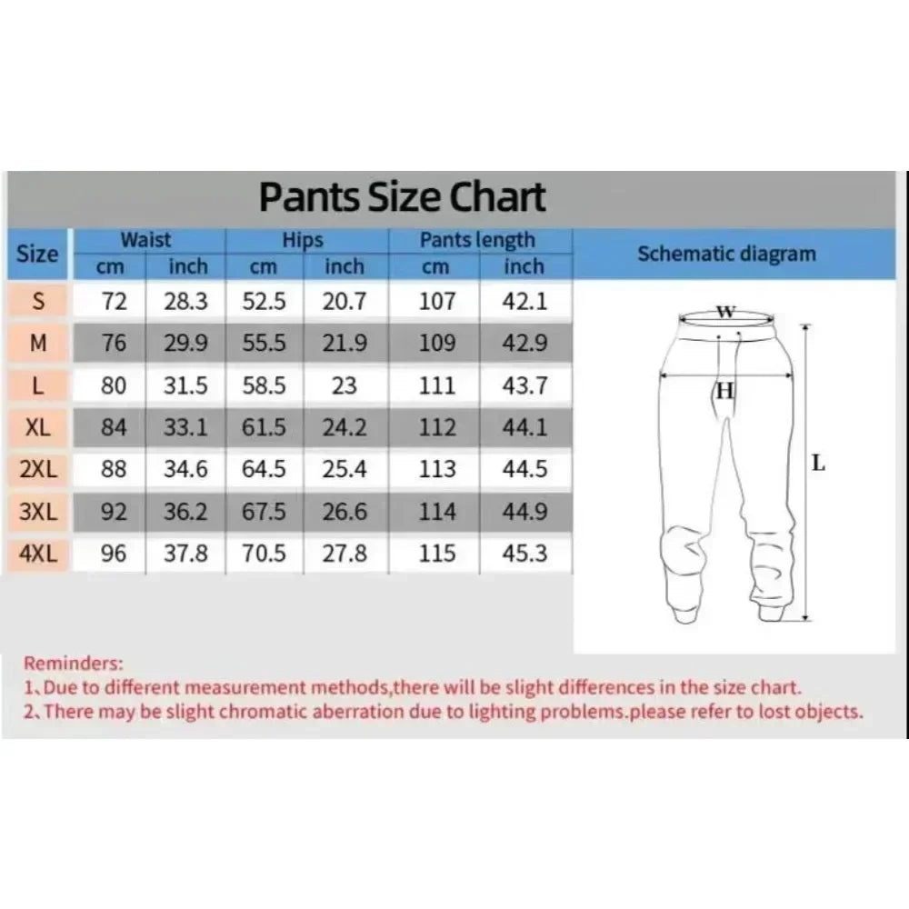 Demon Slayer Anime Men Sweatpants Japanese Cartoon Print Loose Sports Pants Streetwear Casual Hip Hop Autumn Fashion Y2k Clothes