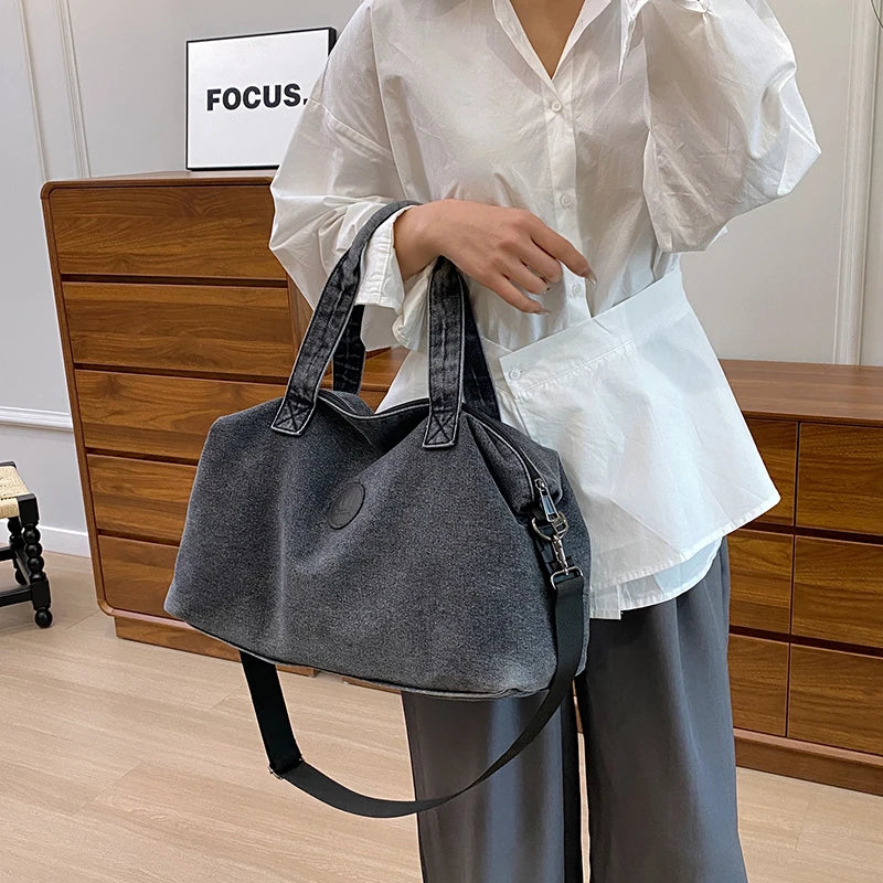 Fashion Big Denim Handbag Women Bag Lady Shoulder Messenger Bags Jeans Luxury Female Large Capacity Travel Tote bags