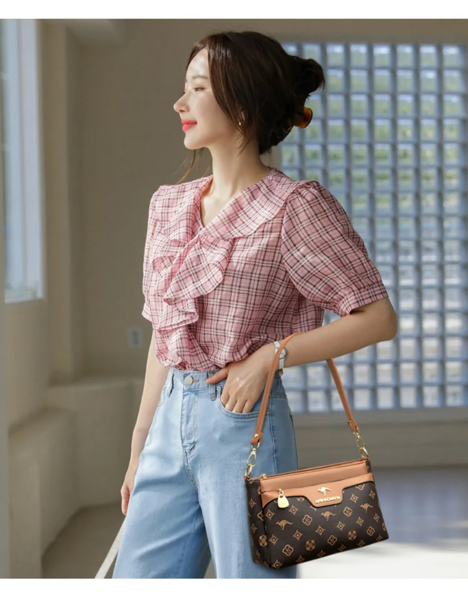 Luxury Handbags Women Bags Designer Crossbody Bags for Women High Quality Soft Print Leather Shoulder Hand Bag Sac A Main New