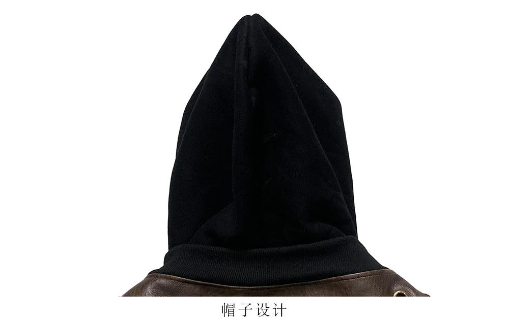 Nerazzurri Autumn Oversized Hollow Out Gold Pu Leather Jacket Men with Hood Hole Luxury Fake 2 Pieces Emo Menswear Clothing 2025