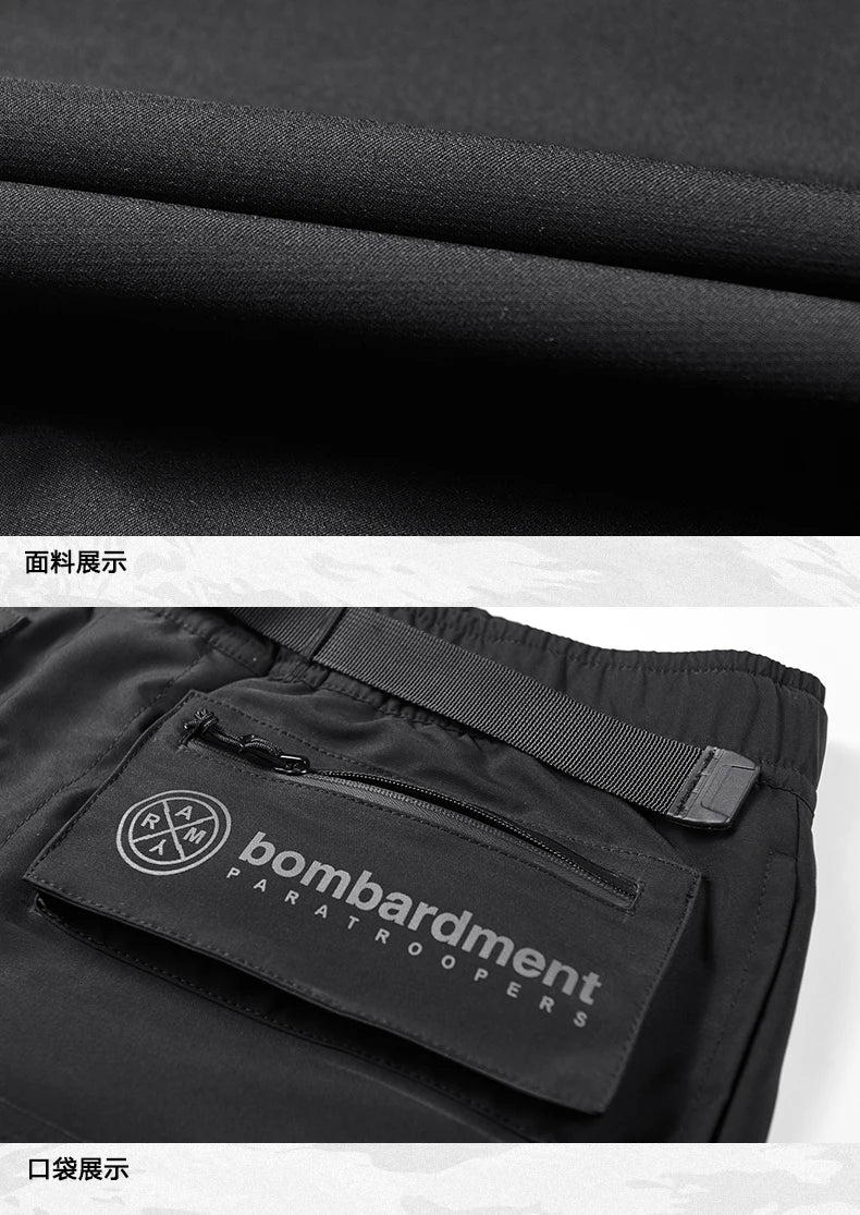 Multi-pocket Tactical Function Cargo Shorts Summer Mens Clothing Y2K High Street Punk Style Techwear Quick-dry Pants pantalone