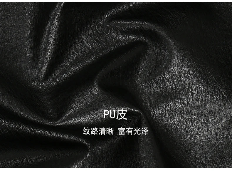Nerazzurri Spring Autumn Short Hollow Out Pu Leather Jacket Women Rivet Cool Stylish Luxury Designer Clothes Runway Fashion 2024