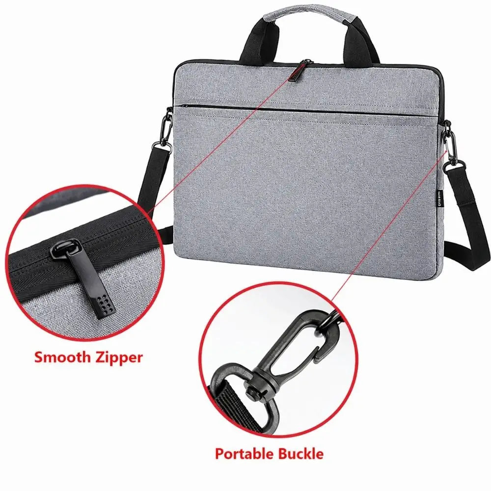 Universal Laptop Sleeve Case Shockproof Large Capacity Laptop Handbag Ultra Thin Business Notebook Cover Tablet Protective Pouch