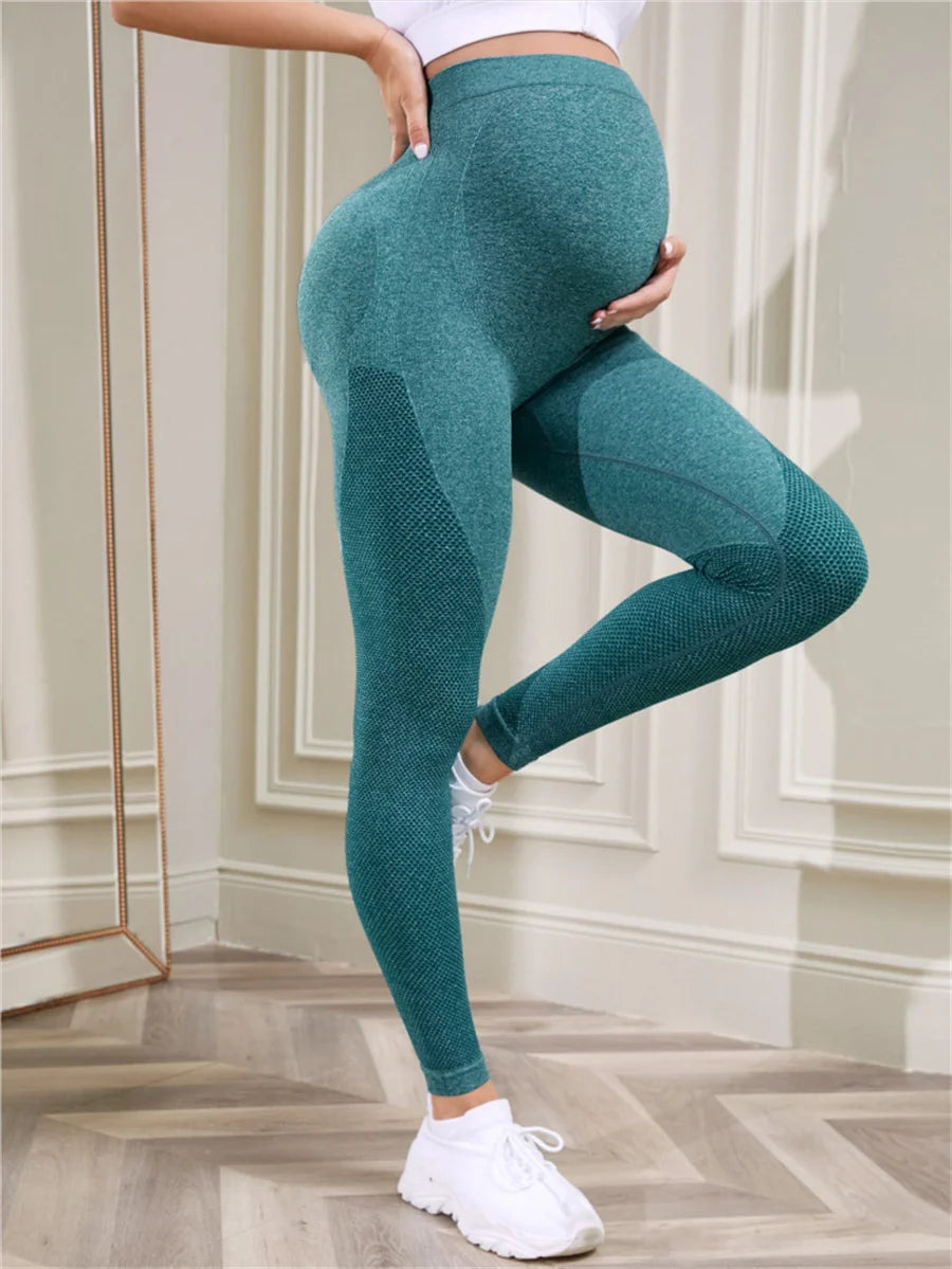 Pregnant Women Leggings Long Pants Maternity Sports Gym High Waist Pants Belly Support Skinny Maternity Legging Body Shaper