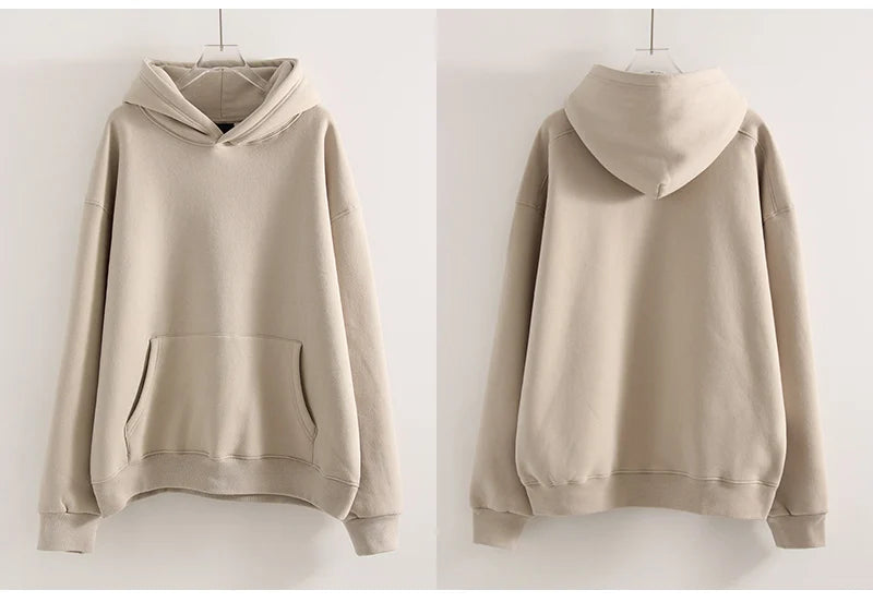 Winter Warm Hoodies Oversized For Women With Fleece Inside Yellow Thick Sweatshirts With Hooded Women Pink Hoodies Velvet Winter
