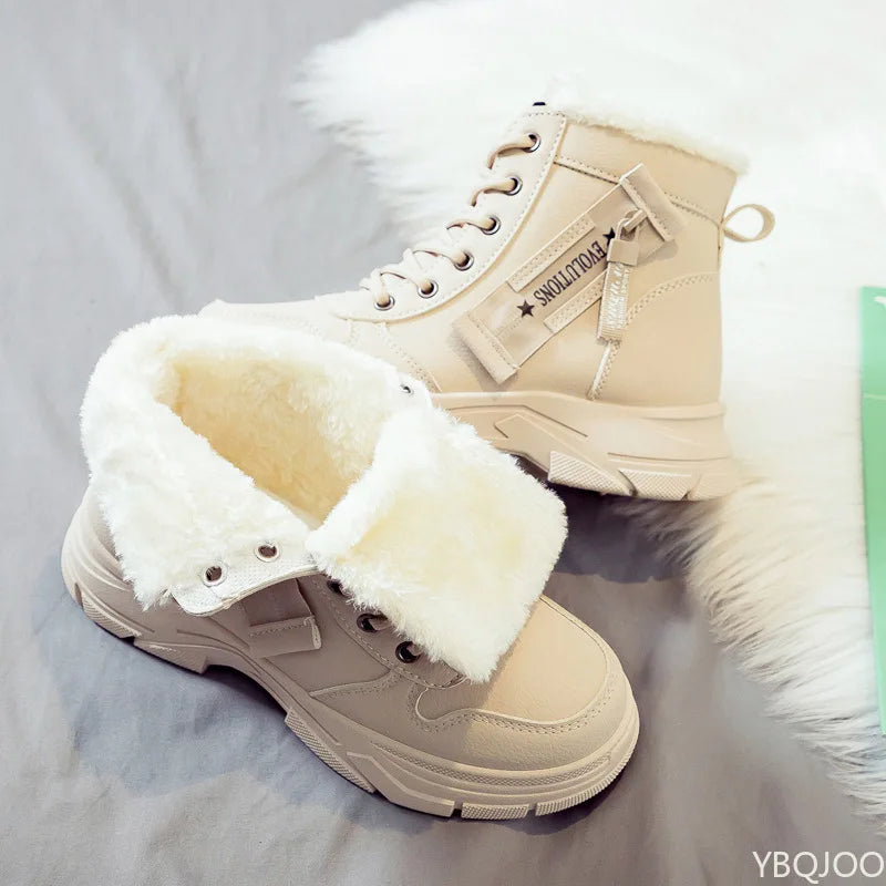 Winter Warm Snow Boots Women's Versatile New Simple Comfortable Daily Casual Anti slip Wear resistant Women's Short Boots