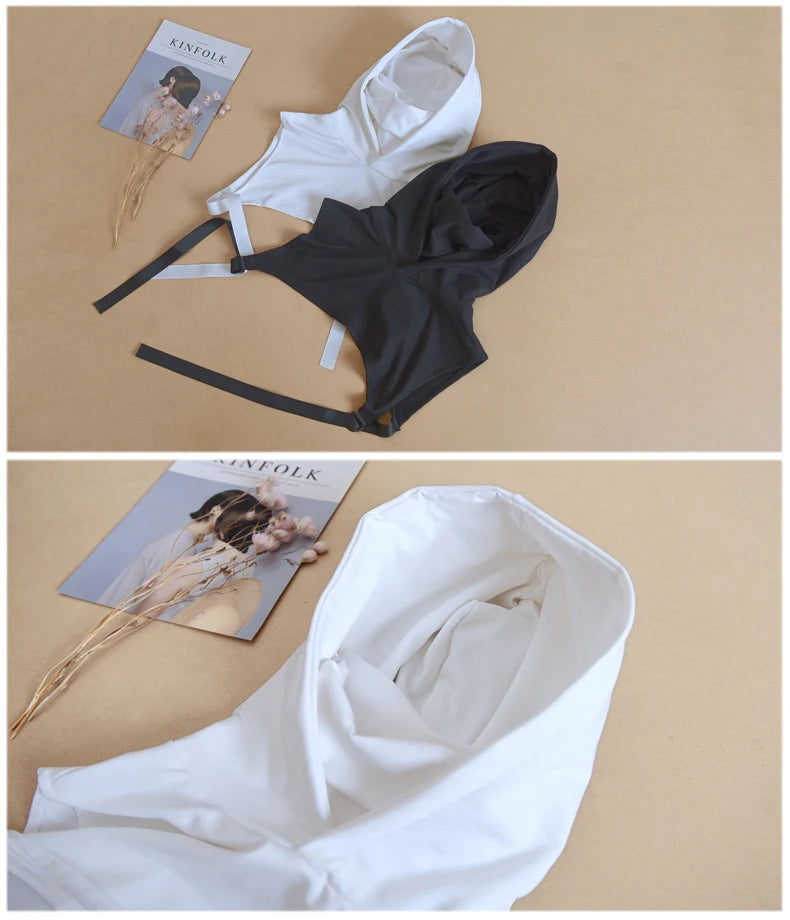 2024 Punk Hip Hop Cropped Hoodie Women Techwear Style Street Casual Y2k Hoodies Outdoor Sport Sweatshirt