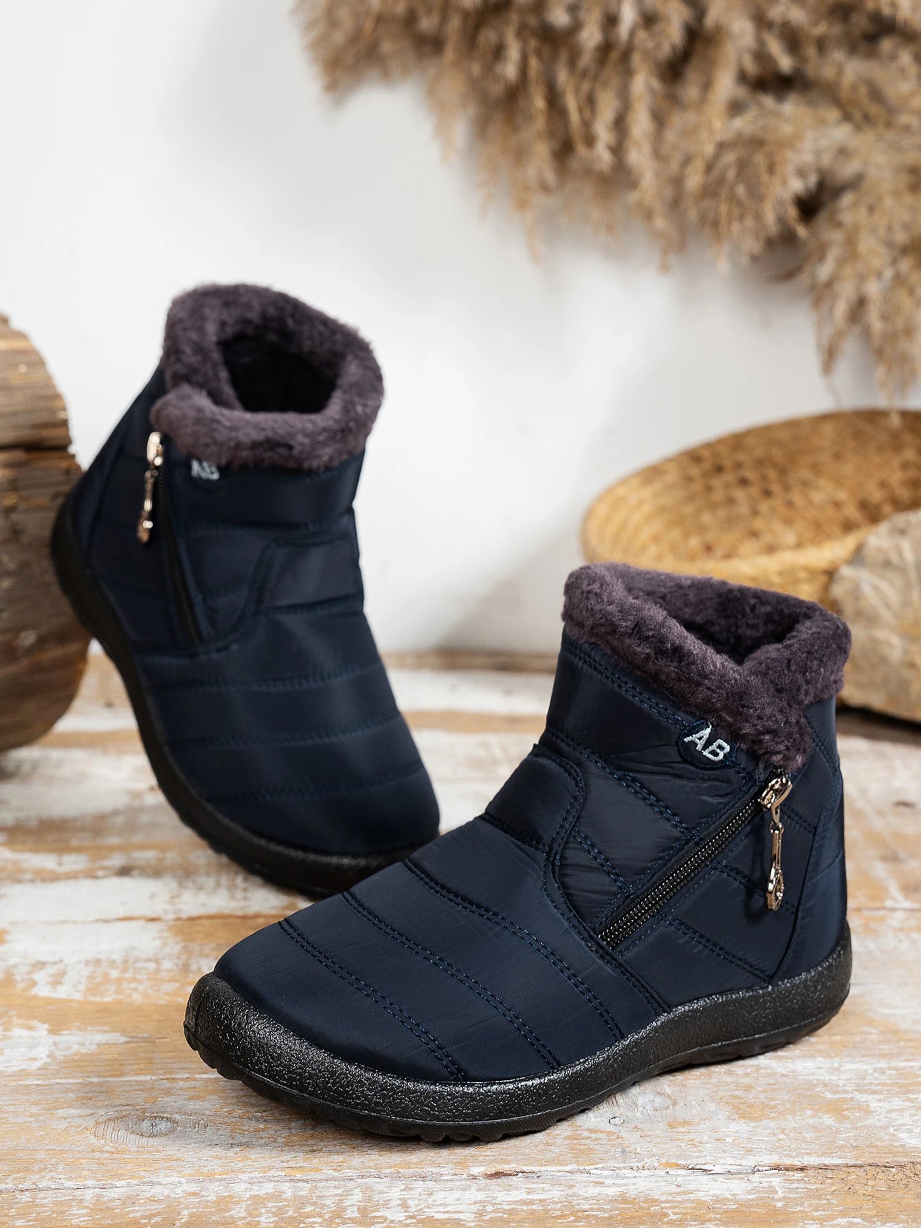 Women's shoes Solid-color warm mid-calf cotton boots women's Winter shoes Cotton boots cheap shoes clearance free shipping