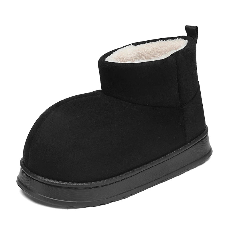 Popular Men's Big-Toe Snow Boots with Plush Lining and Warm Cotton Shoes