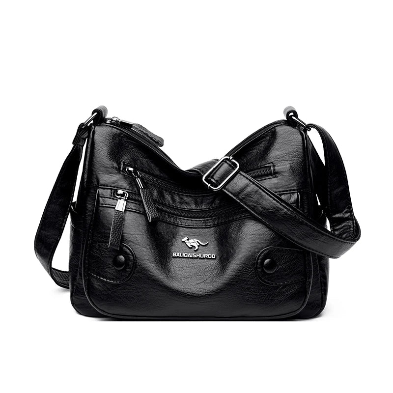 Luxury Messenger Bag Women Bags Designer Top Quality Soft Pu Leather Shoulder Crossbody Bags for Women Ladies Purses Handbags