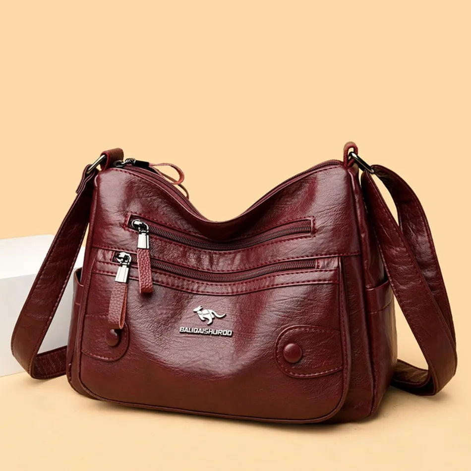 Luxury Messenger Bag Women Bags Designer Top Quality Soft Pu Leather Shoulder Crossbody Bags for Women Ladies Purses Handbags