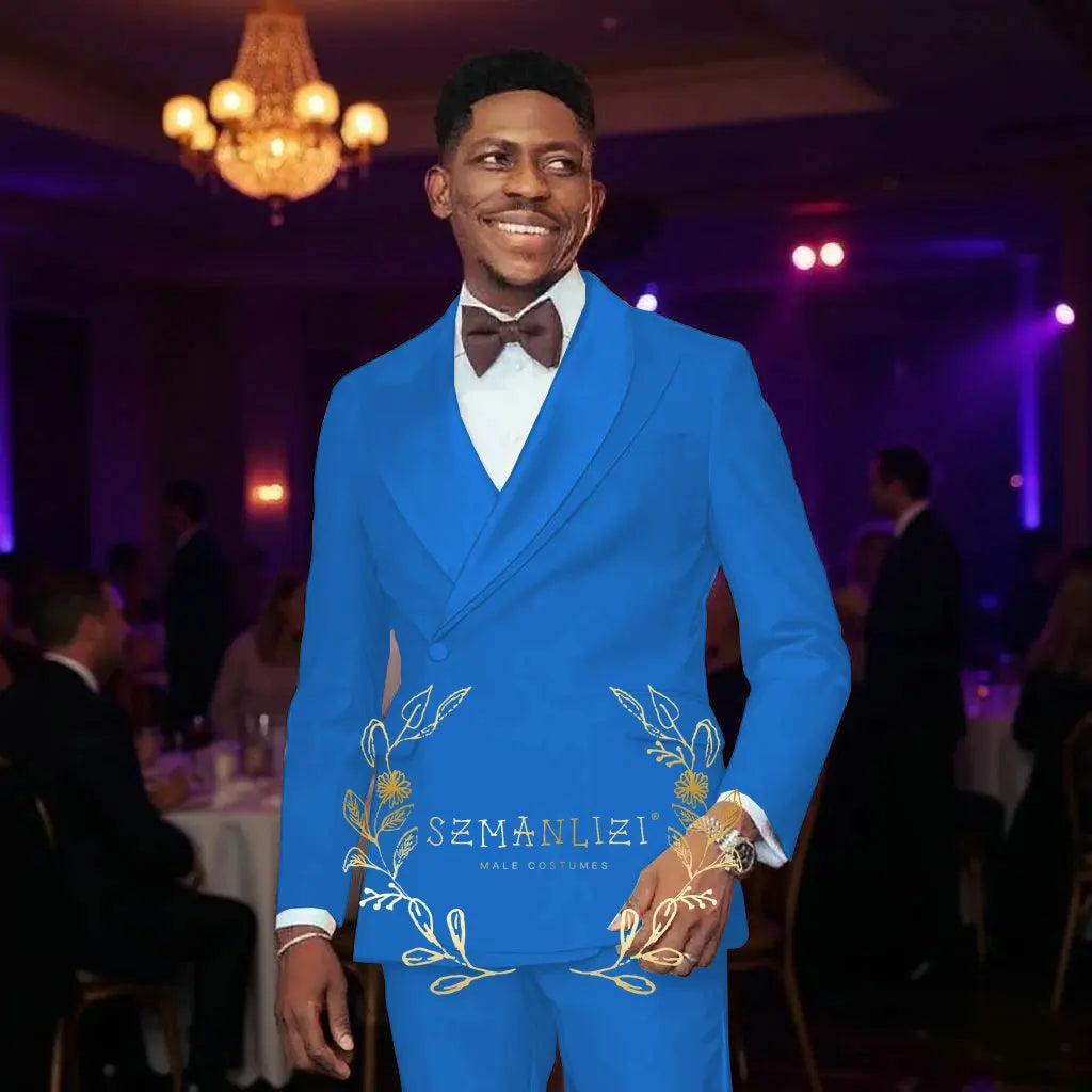 Beige Men's Wedding Suits Unique Collar Male Formal Groom Tuxedo Slim Fit Suit Outfits Elegant 2 Pieces Custom Made Male Suit